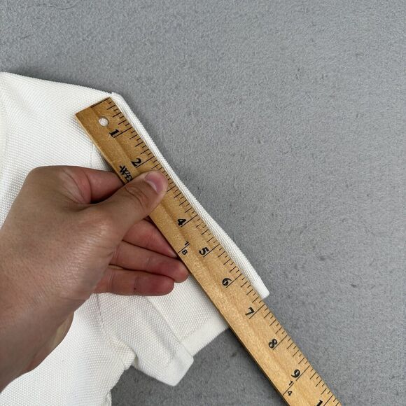 Worldly Things‎ Styltricot Knit Top Women’s 6 White Short Sleeve Scoop Neck - Picture 12 of 16